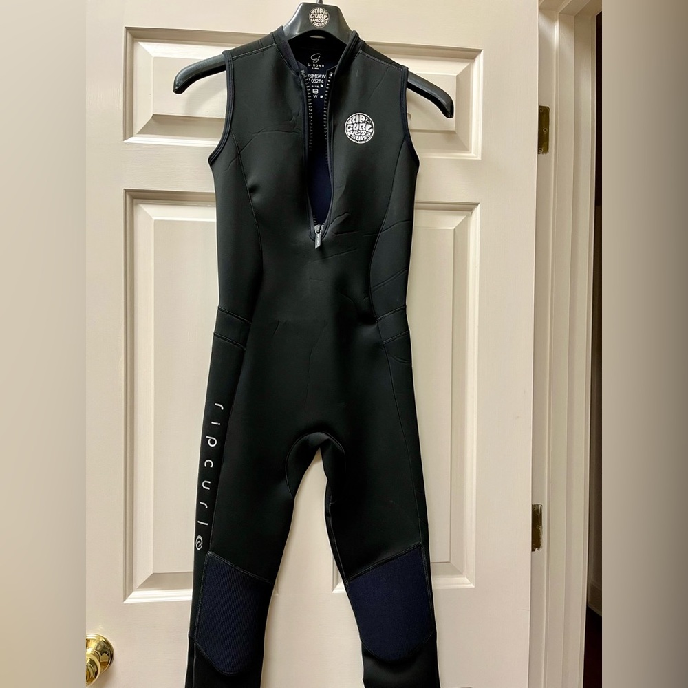 Rip Curl Women's Black G-Bomb 1.5MM Long Jane Wetsuit size 8 - Picture 2 of 4